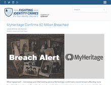 Tablet Screenshot of fightingidentitycrimes.com